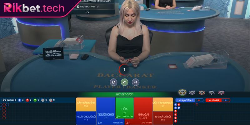 Kinh nghiệm chơi Baccarat Rikbet