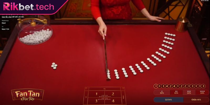 Áp dụng chiến thuật gấp thếp Fantan RIKBET