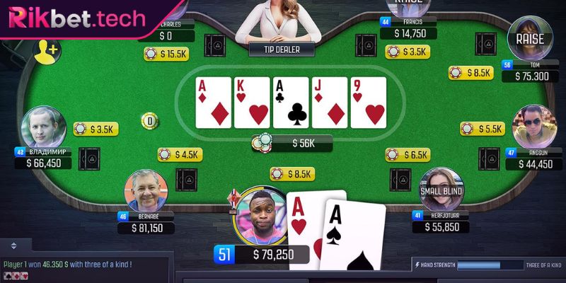 Các hình thức đặt cược trong Poker RIKBET