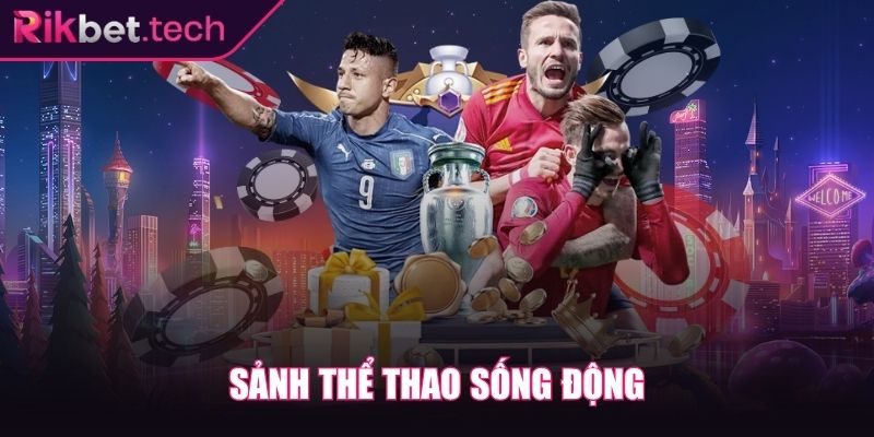 Sảnh thể thao sống động