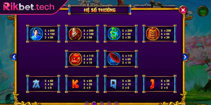 Luật chơi slot Thanh Xà Bạch Xà cho newbie