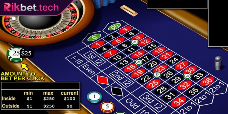 Hình thức cược trong Roulette tại nhà cái